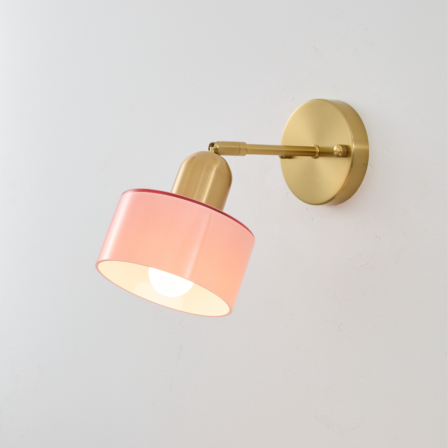 Lámpara de Pared de Cristal Colorido con Estilo Bauhaus