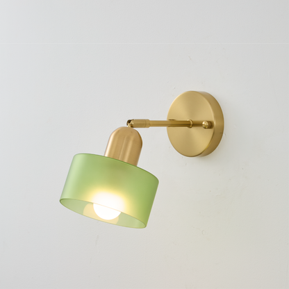 Lámpara de Pared de Cristal Colorido con Estilo Bauhaus