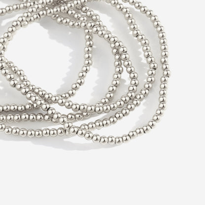 3mm Beaded Bracelet Stacking Set