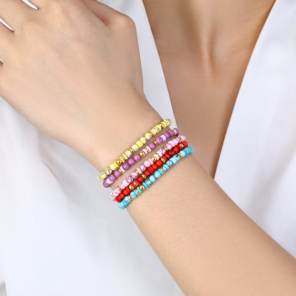 Stacking Birthstone Beaded Bracelet