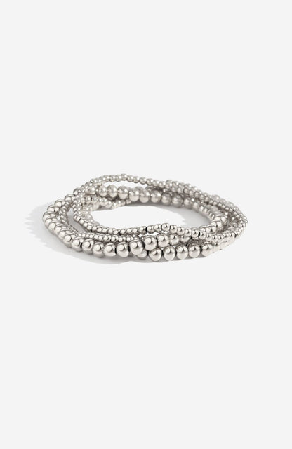 3mm & 5mm Beaded Bracelet Stacking Set