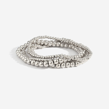 3mm & 5mm Beaded Bracelet Stacking Set