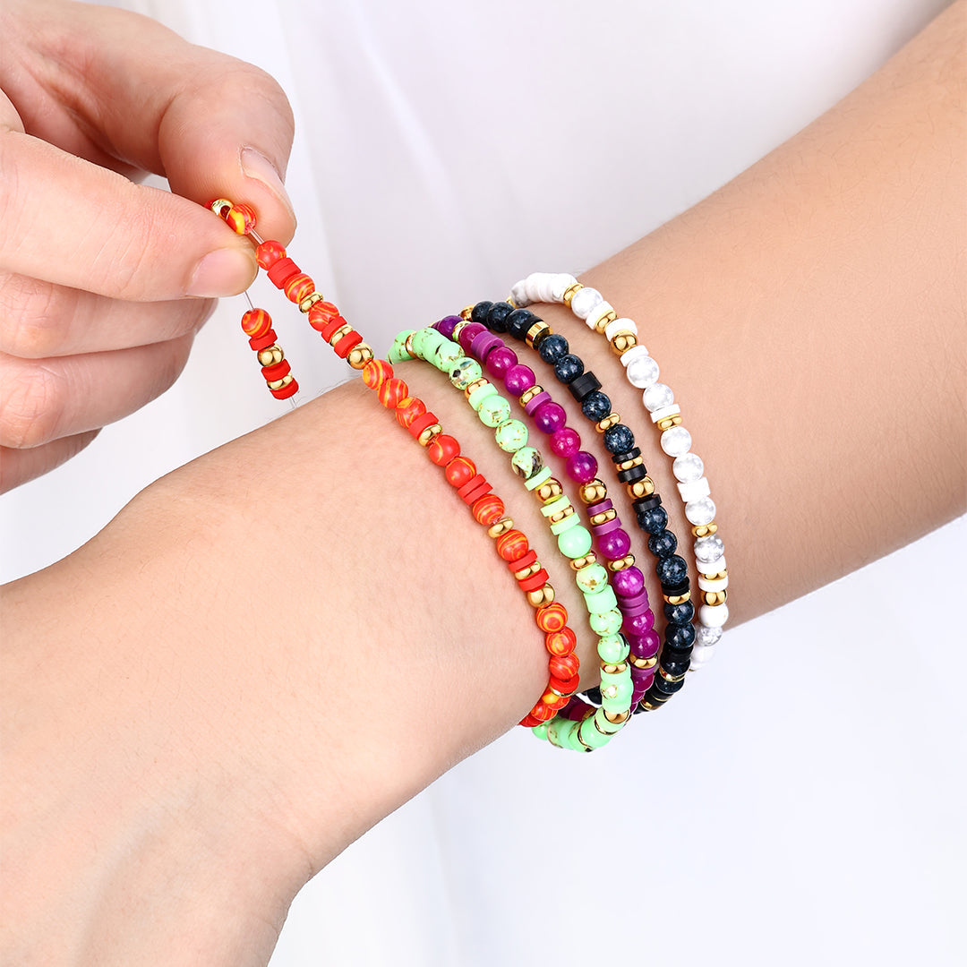 Stacking Birthstone Beaded Bracelet