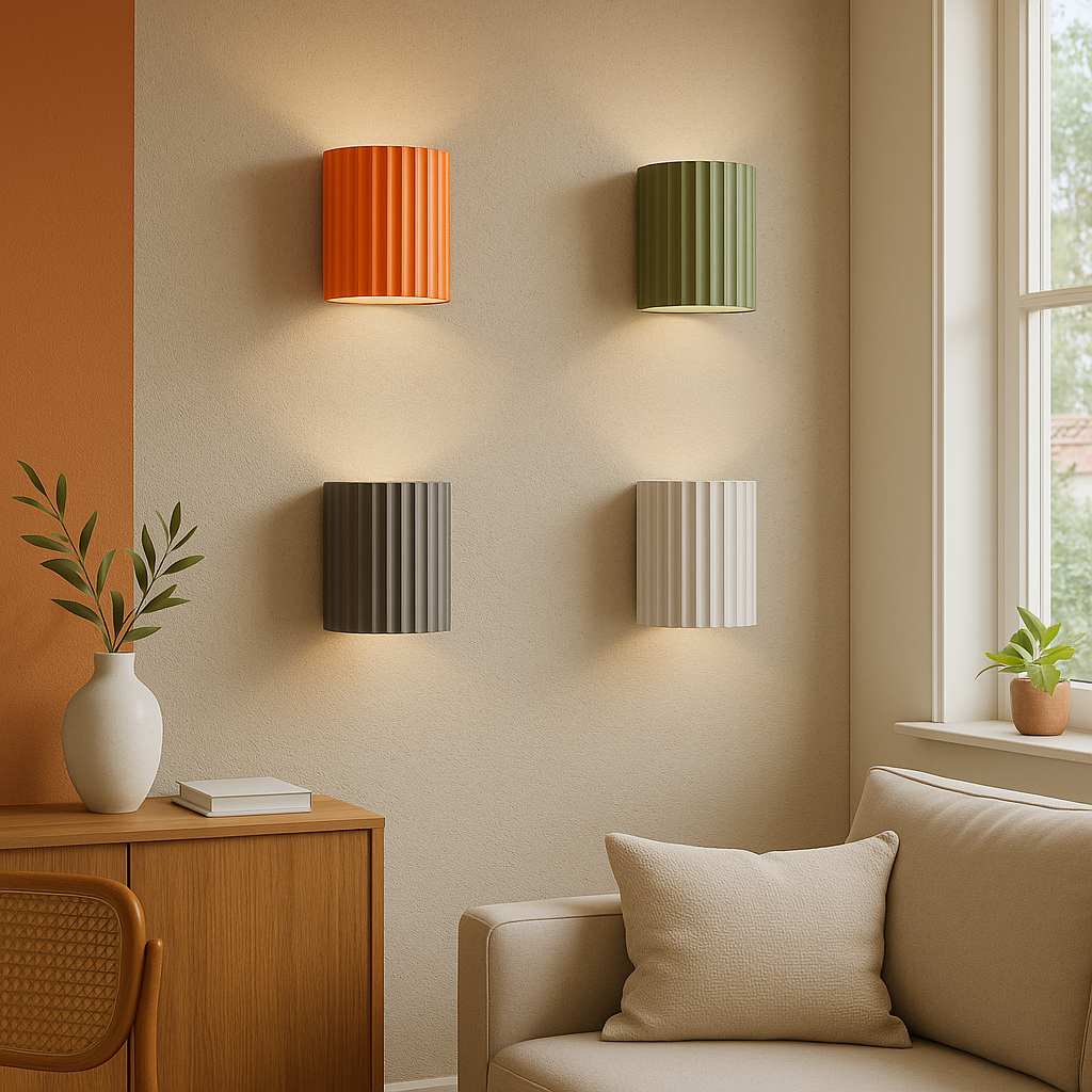 Luminaire Murale en Forme de Macaron pour une Ambiance Douce et Chaleureuse