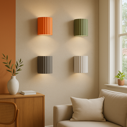 Luminaire Murale en Forme de Macaron pour une Ambiance Douce et Chaleureuse