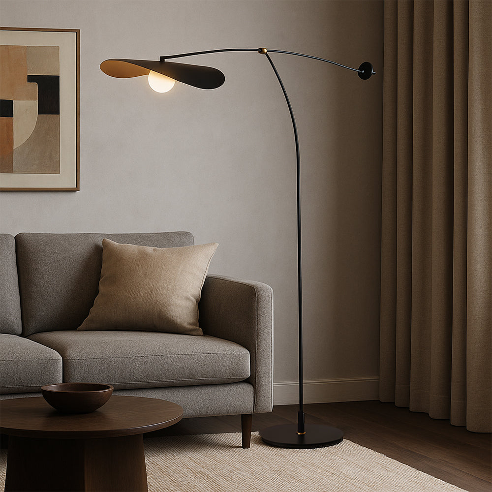 Rida's Elegant Japandi Style Floor Lamp for Modern Home Decor
