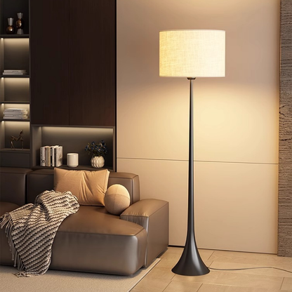 Andero's Silk Floor Lamp - Luxurious Silk Shade for Ambient Glow