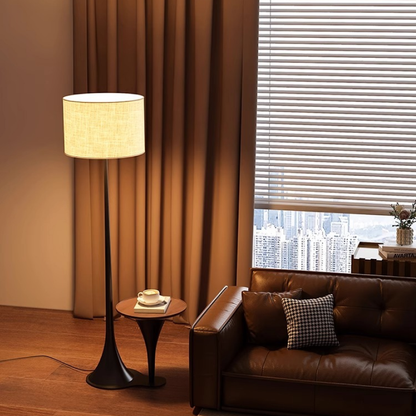 Andero's Silk Floor Lamp - Luxurious Silk Shade for Ambient Glow