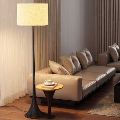 Andero's Silk Floor Lamp - Luxurious Silk Shade for Ambient Glow
