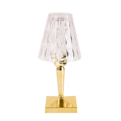 Mantar Crystal Wireless LED Lamp with Touch Control | Rechargeable &amp; Dimmable Light for Indoor &amp; Outdoor Use