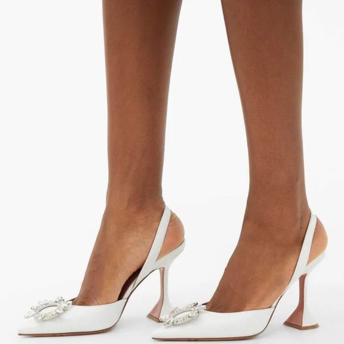 Orelie - Puntige Teen Crystal Pumps Hakken