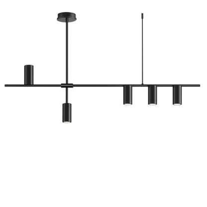 Lustre Suspension Noire Minimaliste pour Cuisine