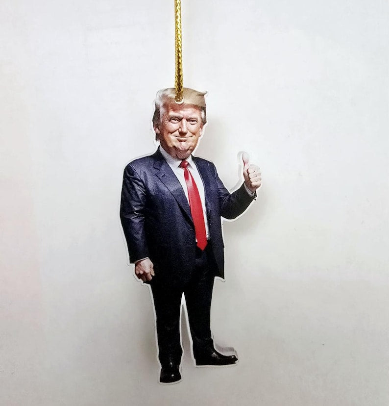 Trump Acrylic Holiday Ornaments