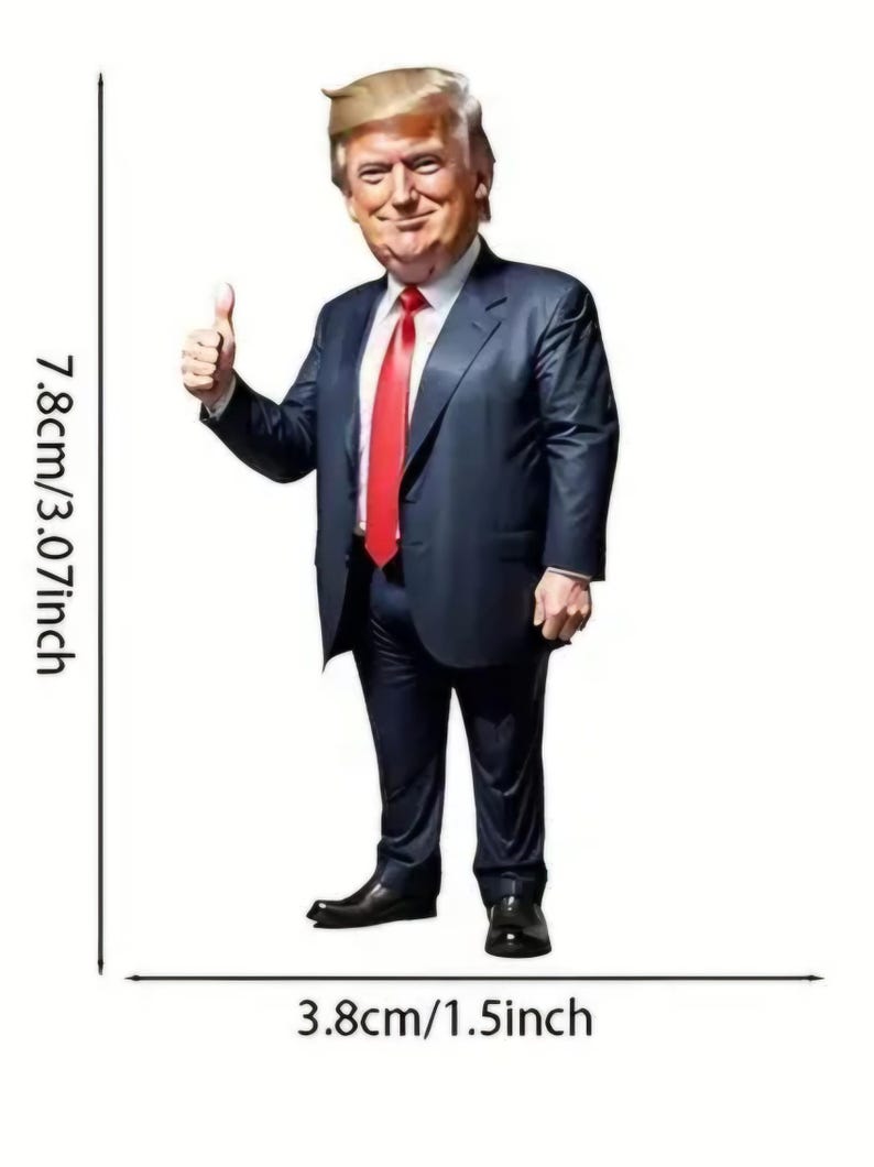 Trump Acrylic Holiday Ornaments