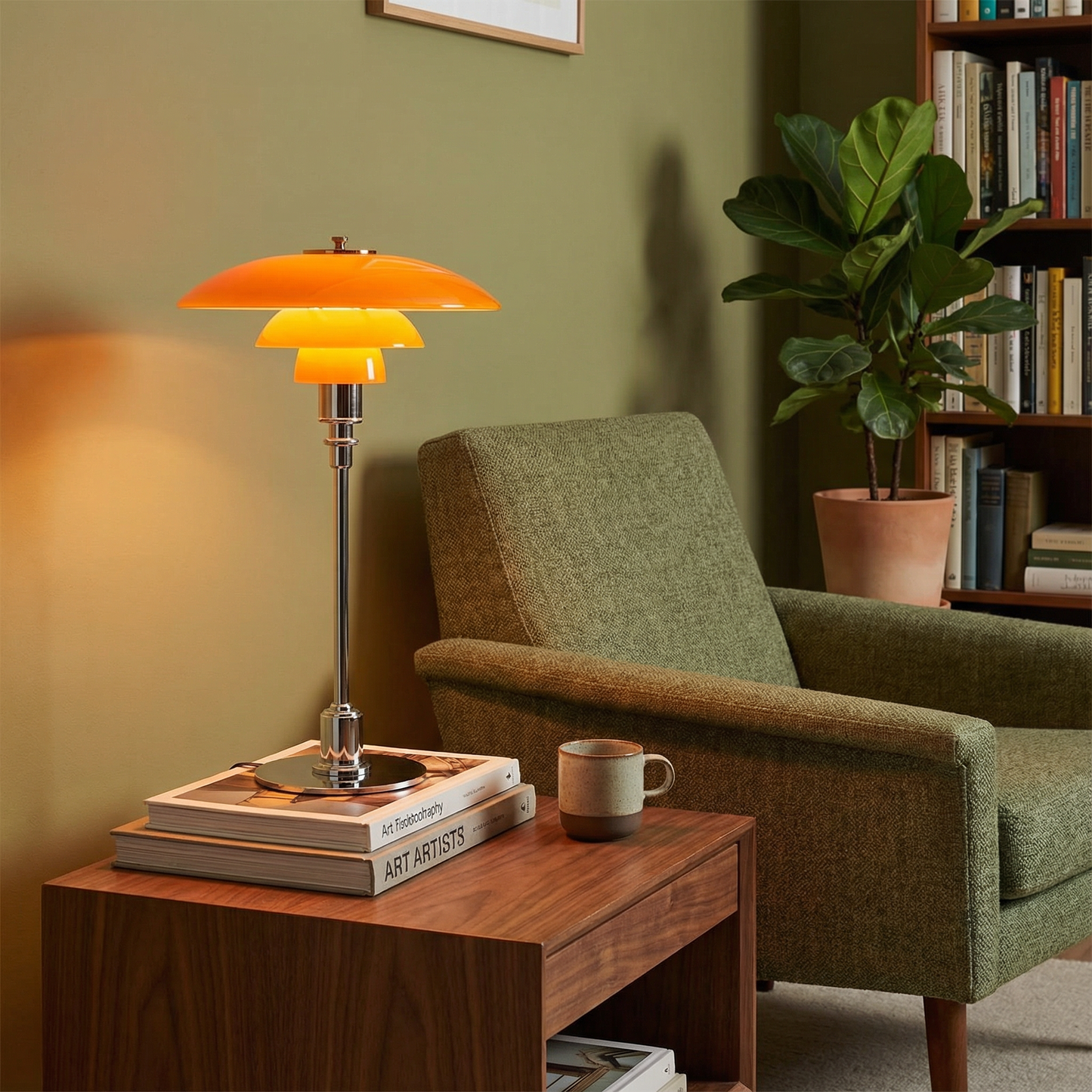 Elegant Dansk Designer Bordlampe, Der Tilføjer Stil og Lys til Dit Rum