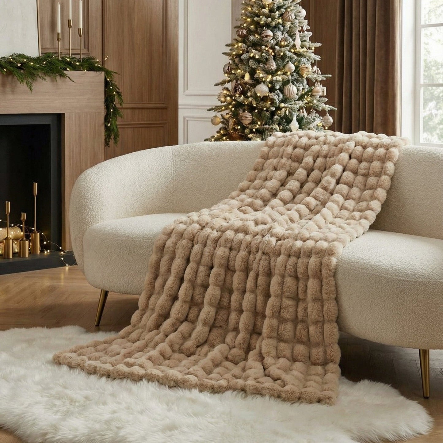 Plush Faux-Fur Blanket