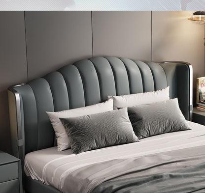Royal Industrial Upholstered Bed Frame