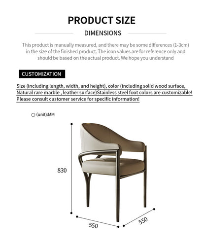 Modern Leather Dining Chair