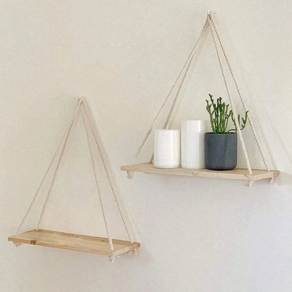 Urban Boho Hanging Shelves