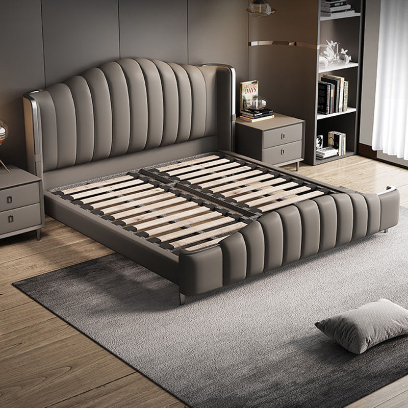 Royal Industrial Upholstered Bed Frame