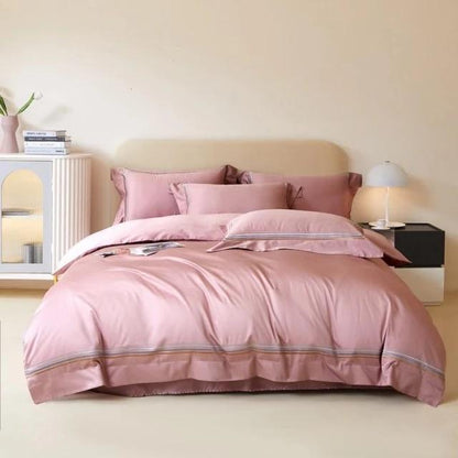 Amsterdam Orange Duvet Cover Set (Long-staple Sateen Cotton)