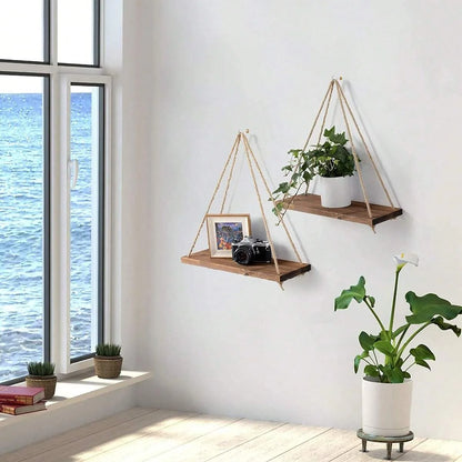Urban Boho Hanging Shelves