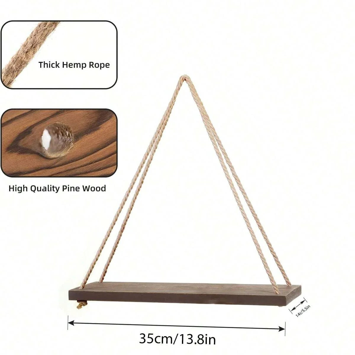 Urban Boho Hanging Shelves