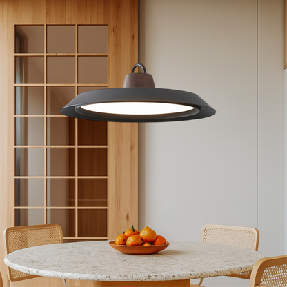 Lampada Pendante Scandinava in Legno e Metallo per un tocco di eleganza moderna