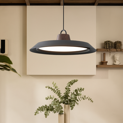 Lampada Pendante Scandinava in Legno e Metallo per un tocco di eleganza moderna
