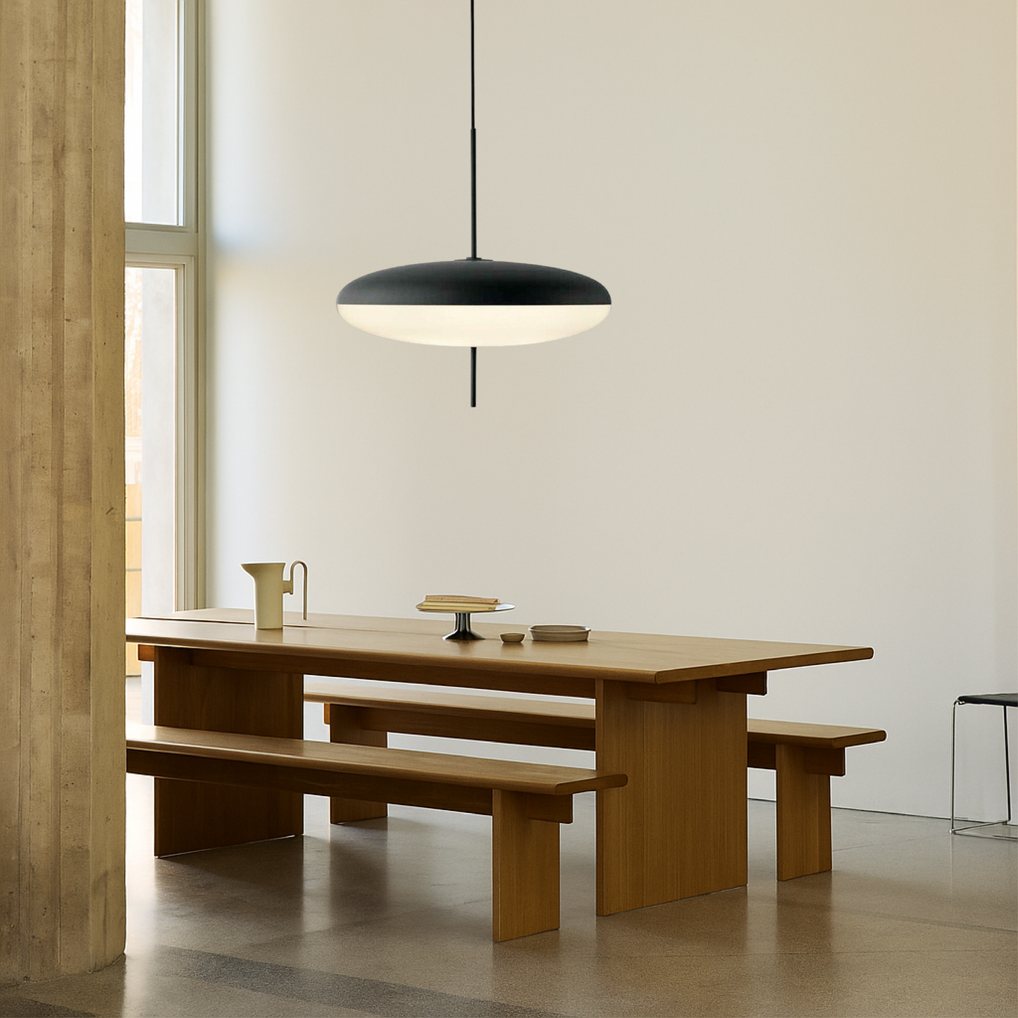 Elegant Dansk Bauhaus Loftpendel Væglampe med moderne design