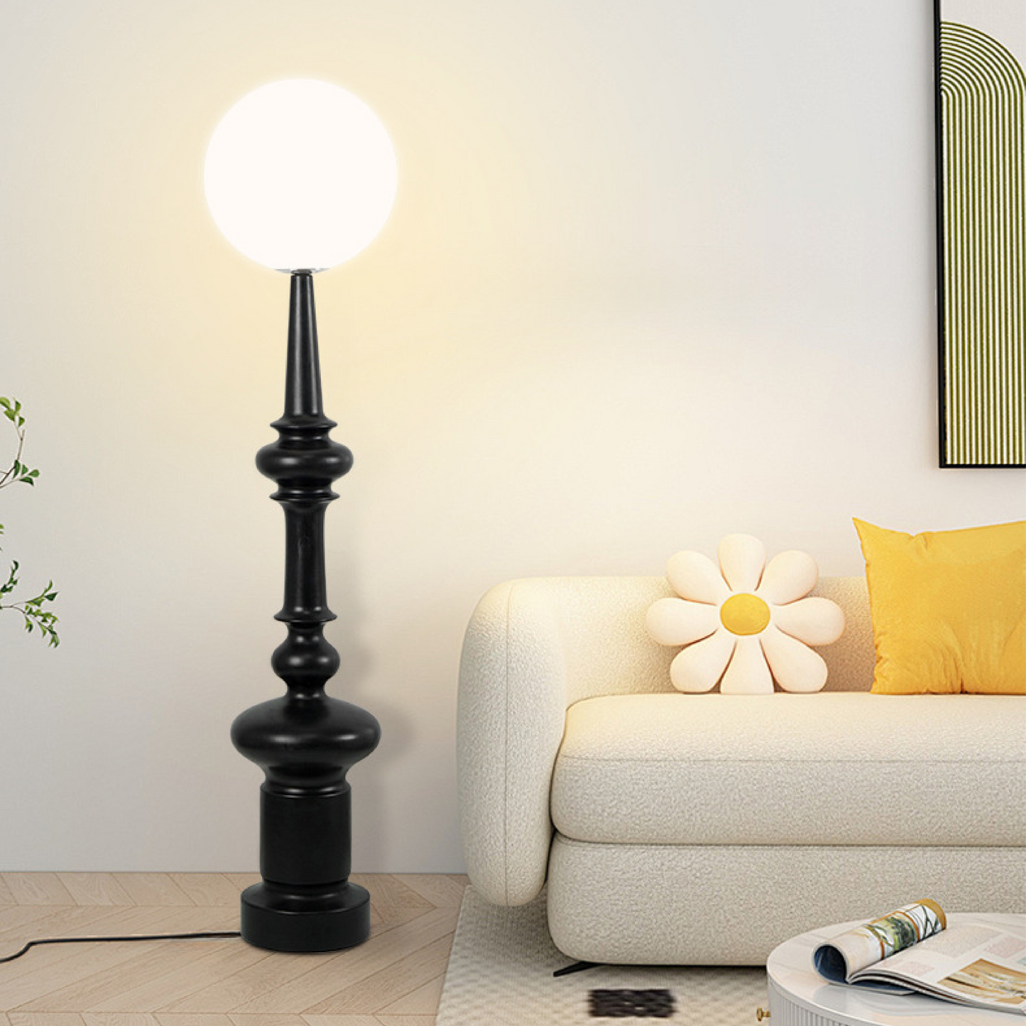 Bauhaus Stil Schwarzer Stehlampe - Elegant und Modern für Ihr Zuhause