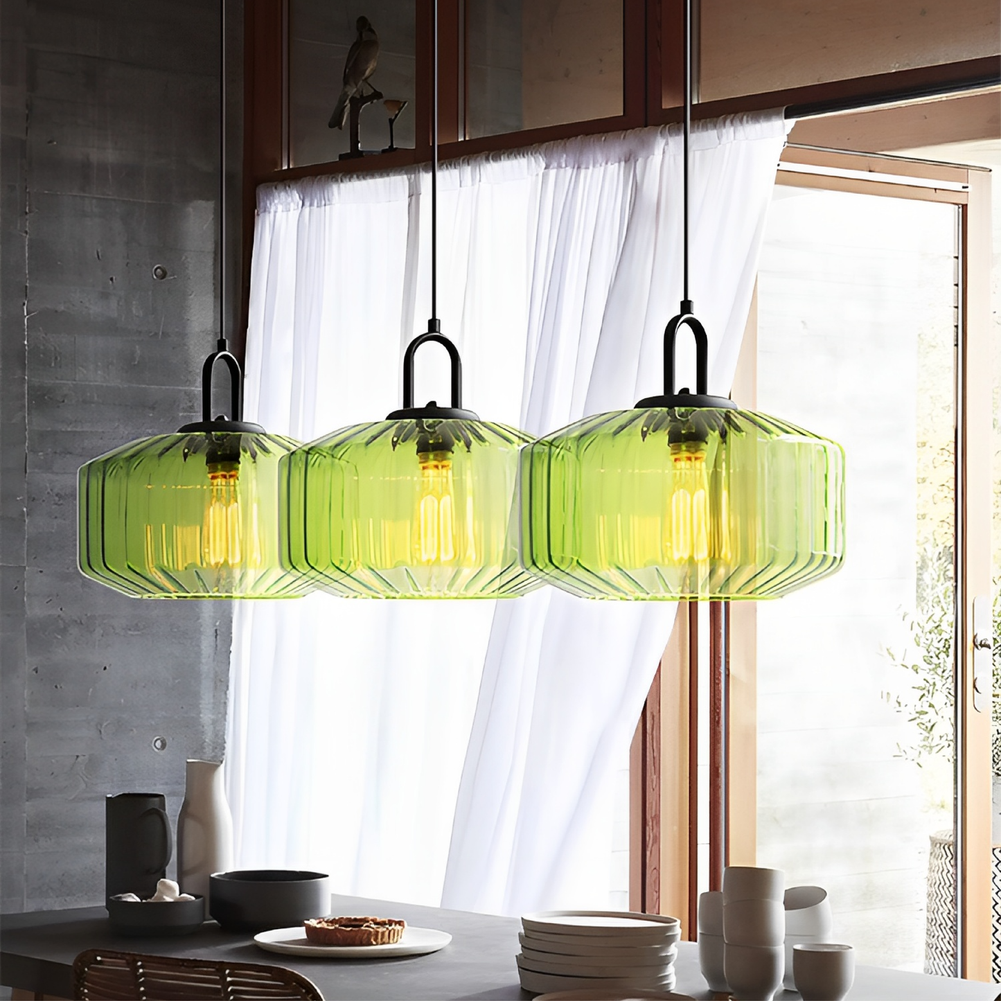 Colorful Glass Pendant Light - Bright, Eye-Catching Accent