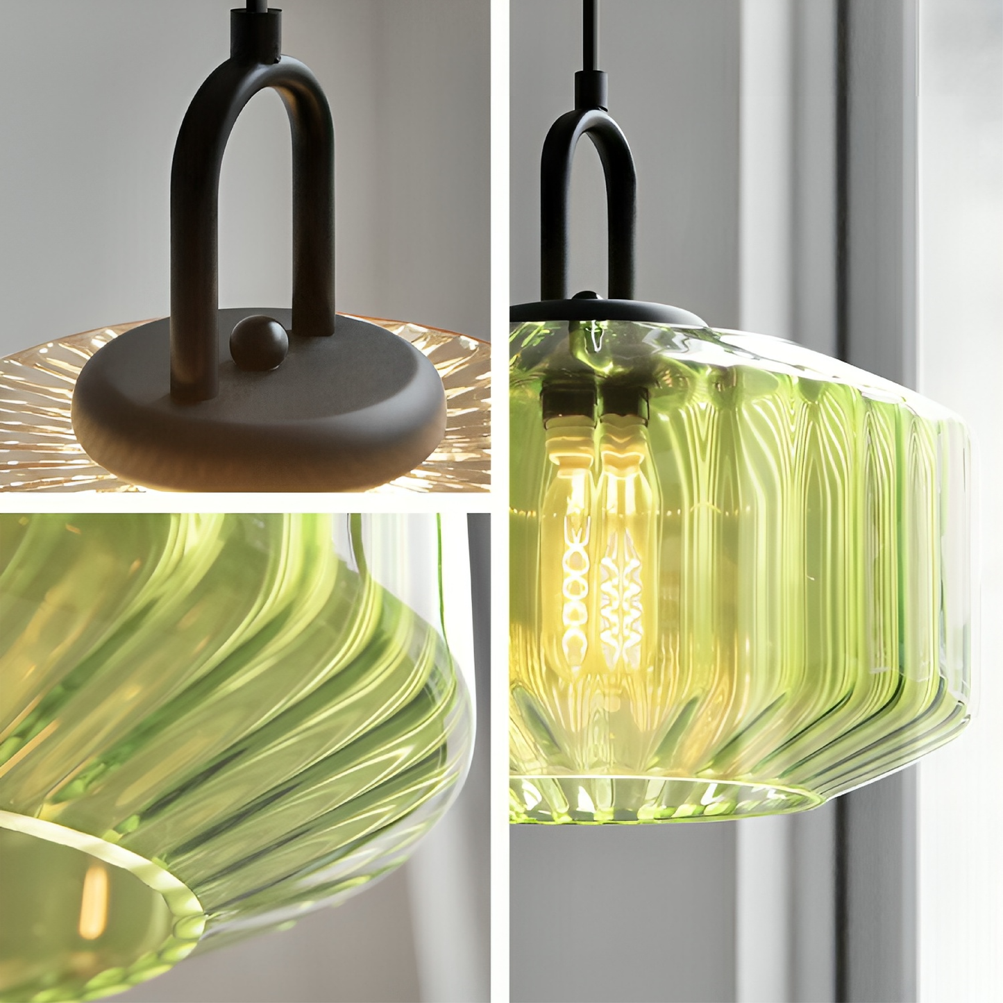 Lustre en Verre Coloré pour une Ambiance Accueillante