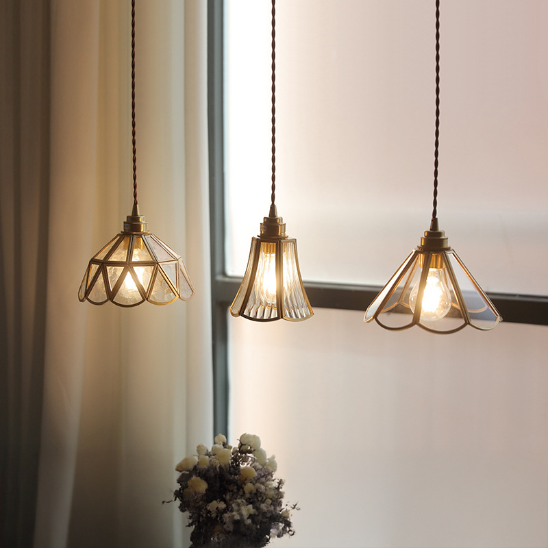 Elegant Vintage Glass Pendant Light Fixture