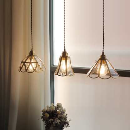 Elegant Vintage Glass Pendant Light Fixture