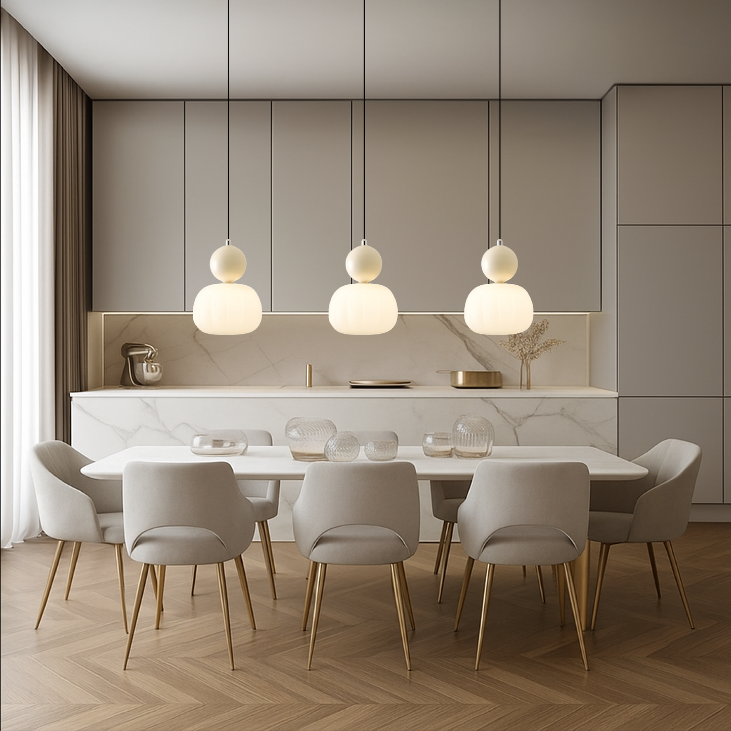 Glamorous Art Deco Pendant Light