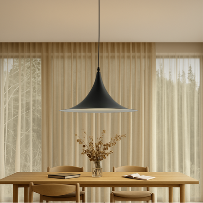 Plafonnier Nordic Élégant avec Socle en Forme de Soucoupe