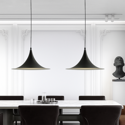 Plafonnier Nordic Élégant avec Socle en Forme de Soucoupe