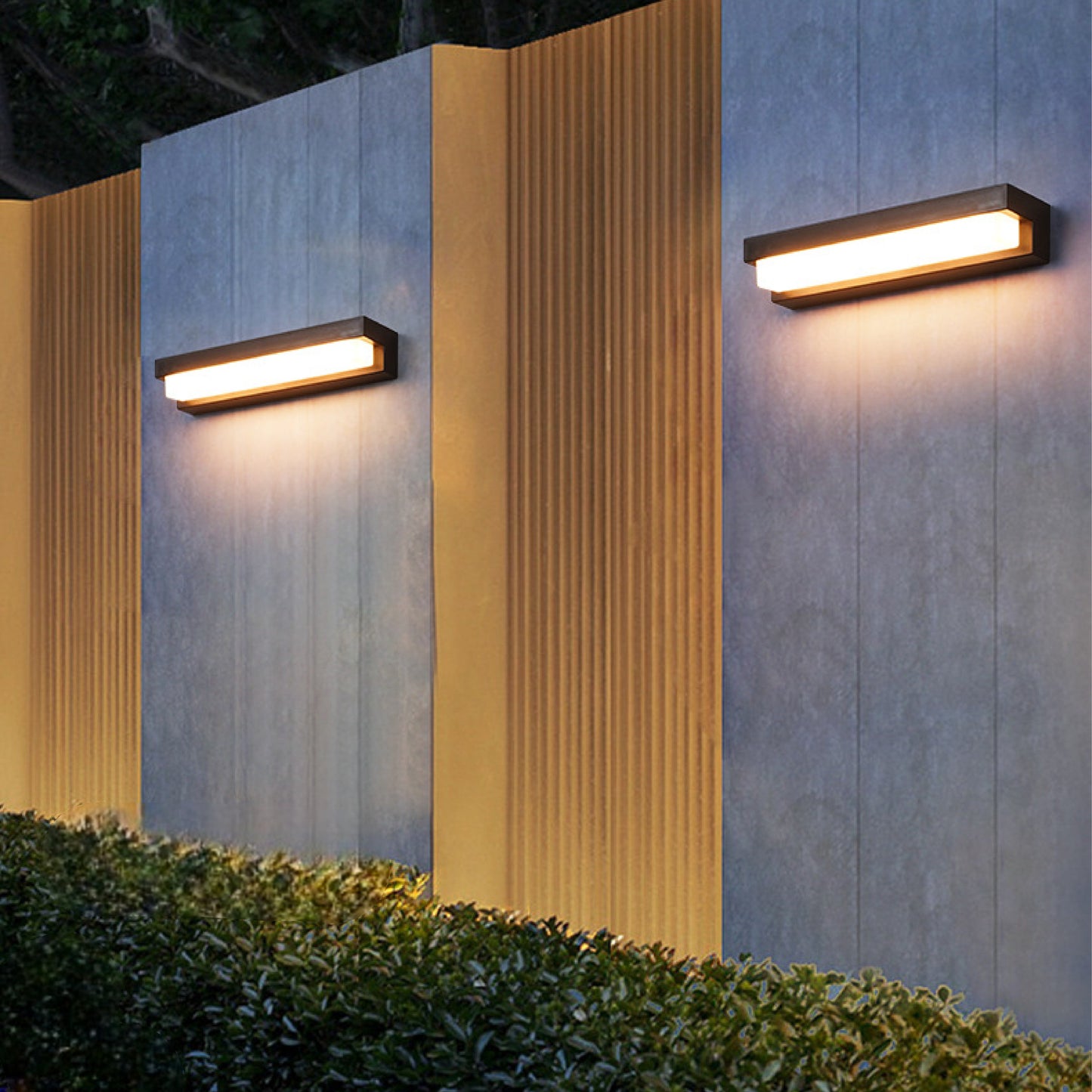Lámpara de Pared Solar para Exteriores con Panel Solar Integrado