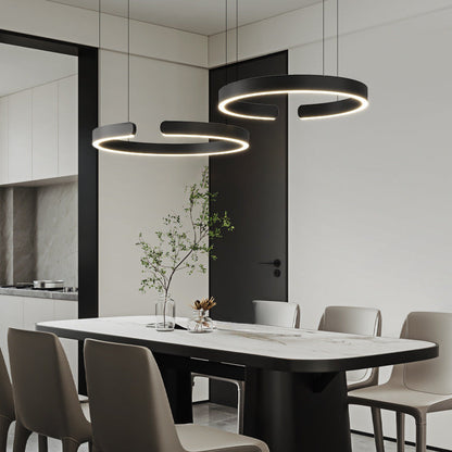 Lustre Pendantes Esthetica avec Anneau Élégant