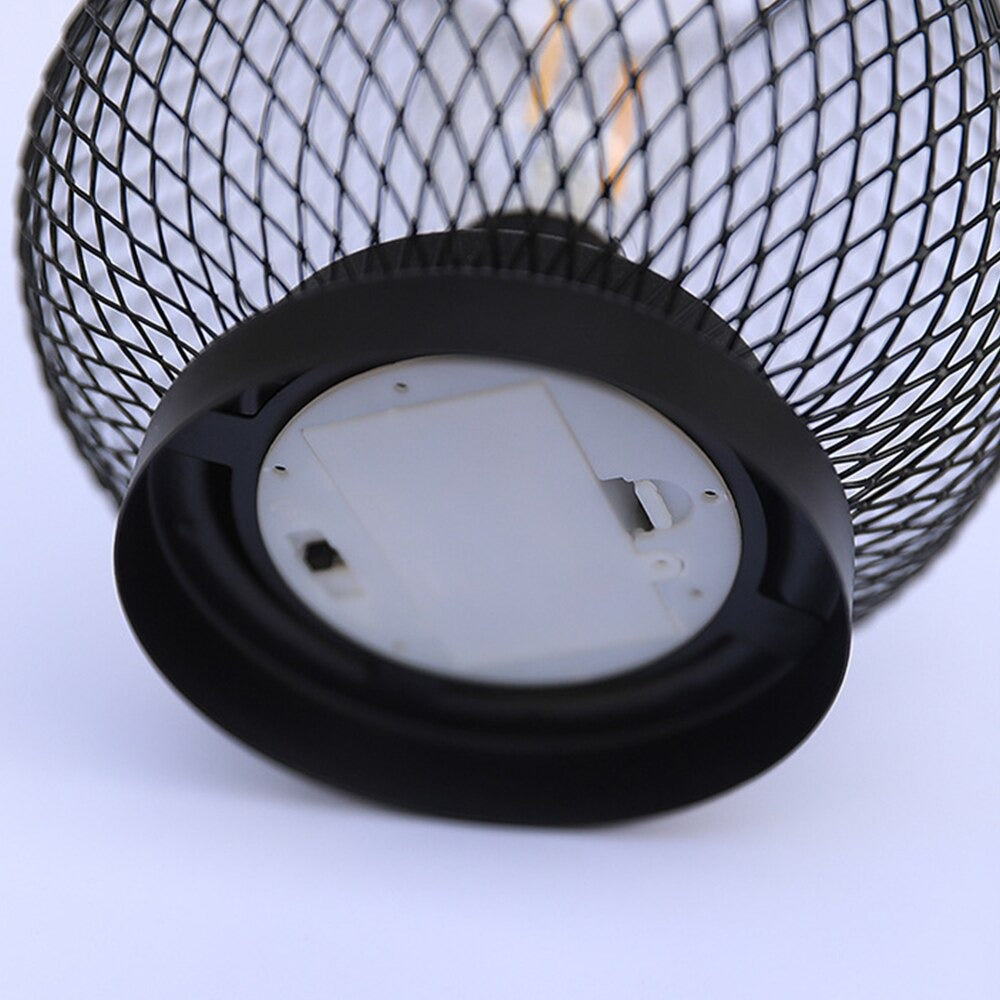 Cage industrial bedside lamp