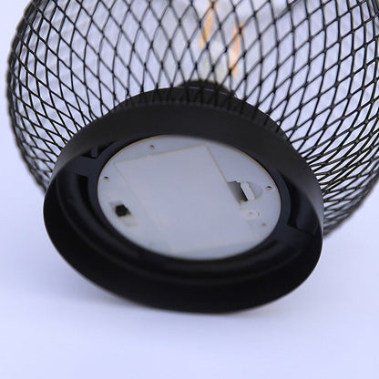 Cage industrial bedside lamp