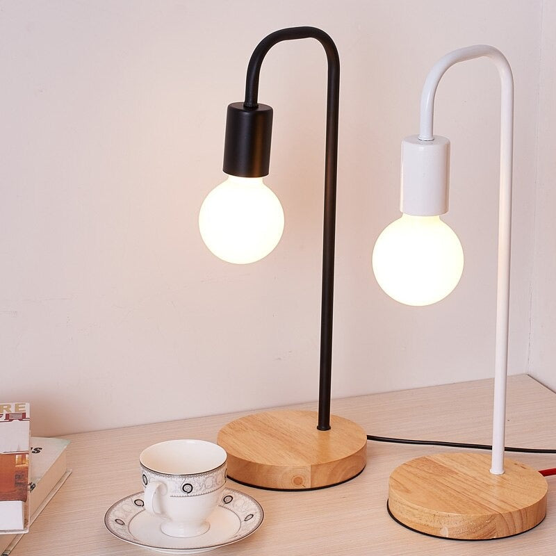 Edison industrial bedside lamp