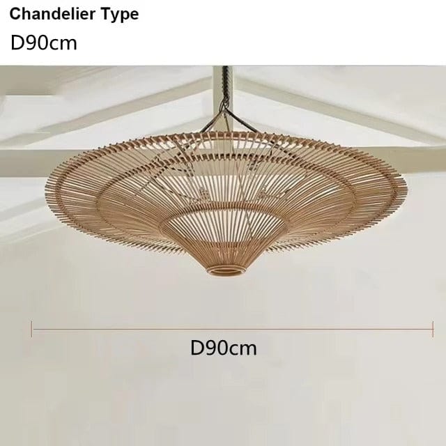 Kairo Rattan-Kronleuchter