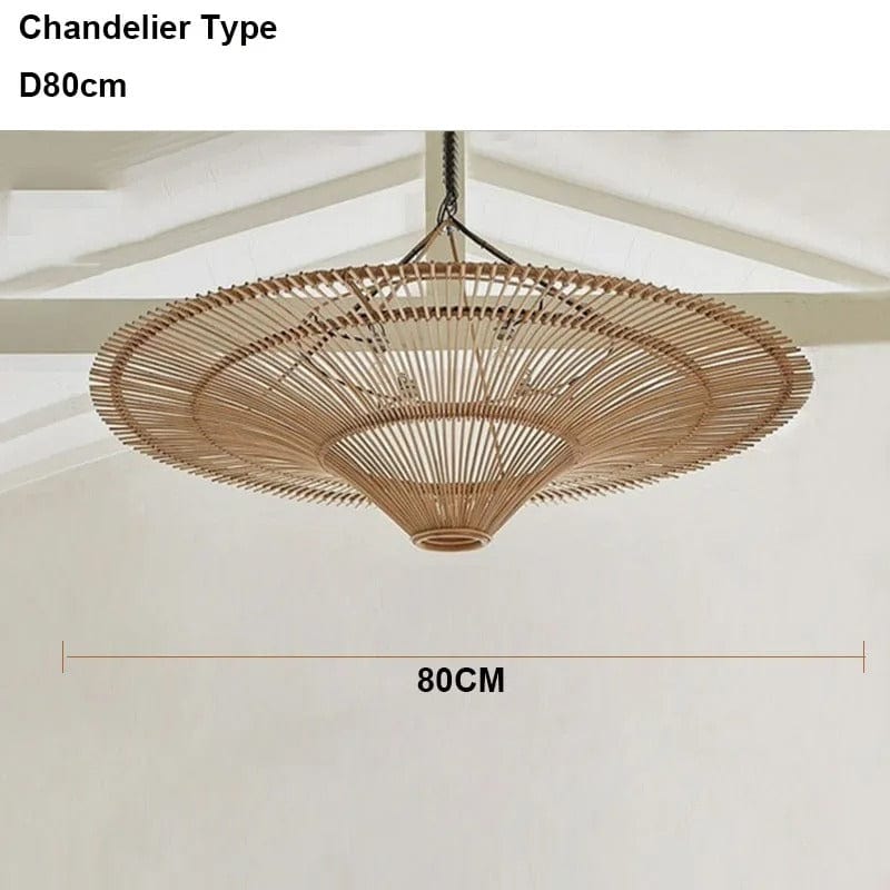 Kairo Rattan-Kronleuchter