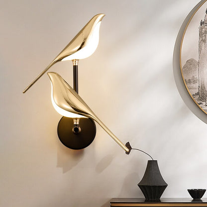 Lustre mural moderne MrBird en forme d'oiseaux pour une décoration élégante