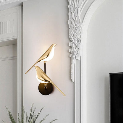Lustre mural moderne MrBird en forme d'oiseaux pour une décoration élégante