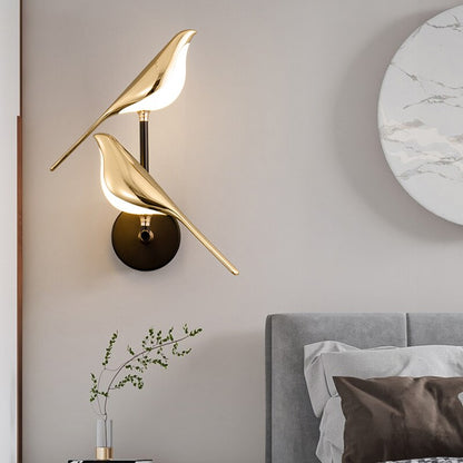 Lustre mural moderne MrBird en forme d'oiseaux pour une décoration élégante