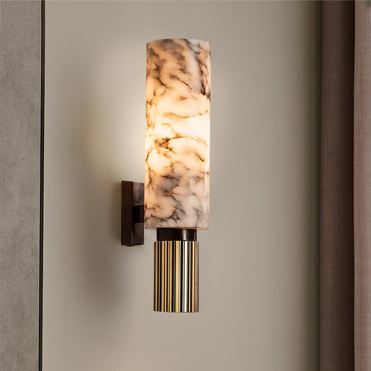 Copper Stone Wall Sconce