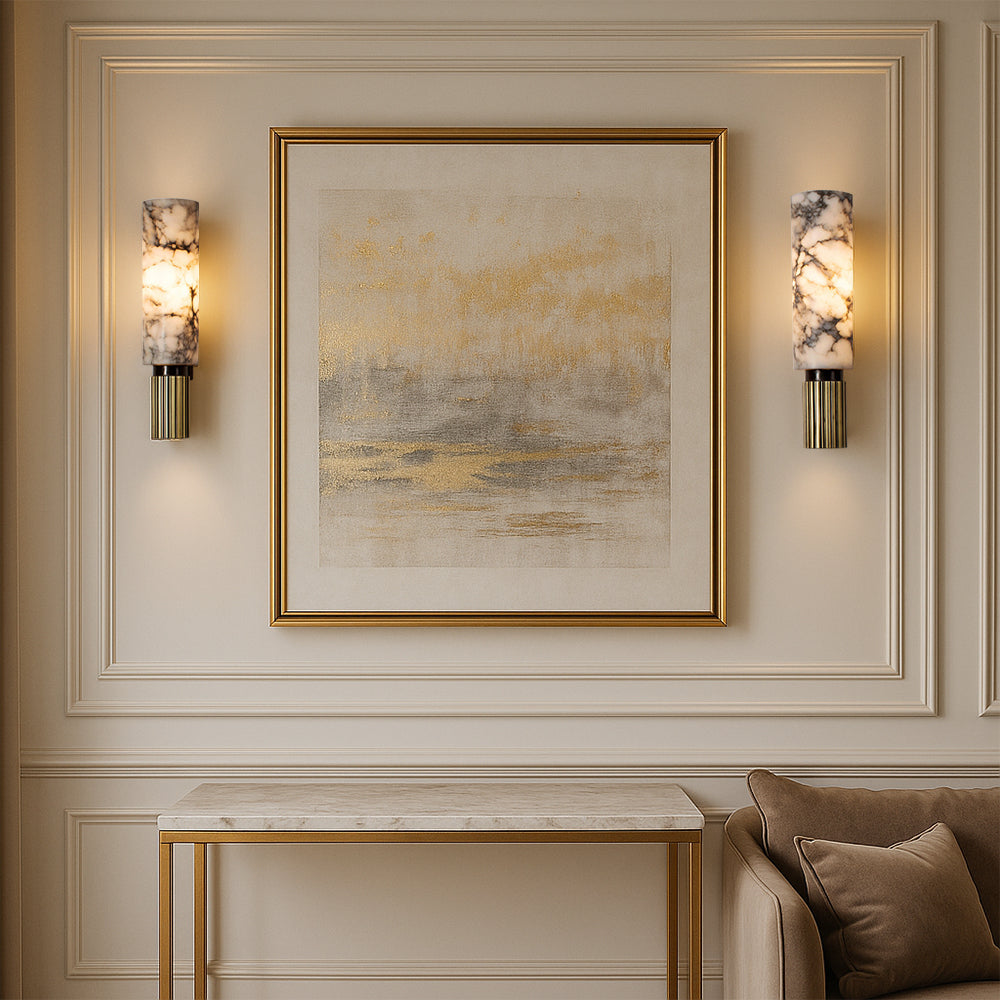 Copper Stone Wall Sconce